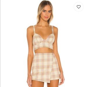 Barbara Top in yellow plaid